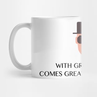 WITH GREAT BEARD COMES GREAT RESPONSIBILITY Funny Quote Mug